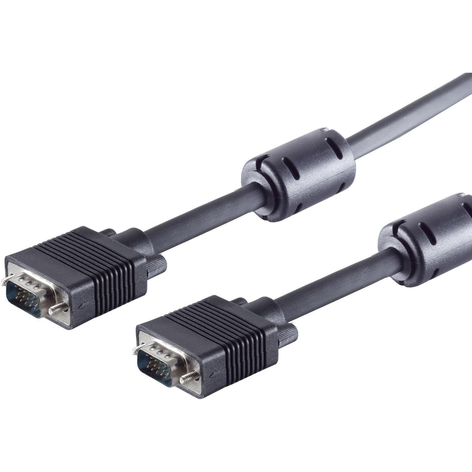 Shiverpeaks S/CONN maximum connectivity S-VGA-Monitorkabel, 2 x 15-pol. HDD-Stecker, geschirmt, 75 Ohm, mit Ferr (3 m, V...