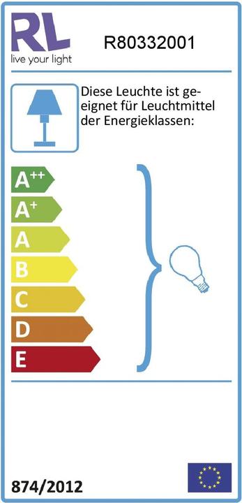 Label énergétique Trio Tommy (E14)