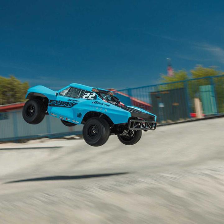 Productafbeelding Arrma Kortebaanvrachtwagen Fury Mega 550 2WD, 1:10 (RTR Gereed voor gebruik)