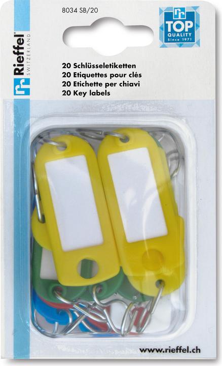 Actual product image Rieffel Key labels