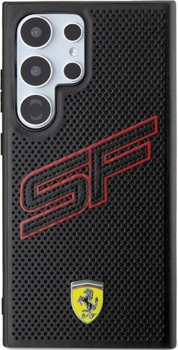 Actual product image Ferrari FEHCLPINK S928 czarny/black hardcase Big SF Perforated (Samsung Galaxy S24 Ultra)