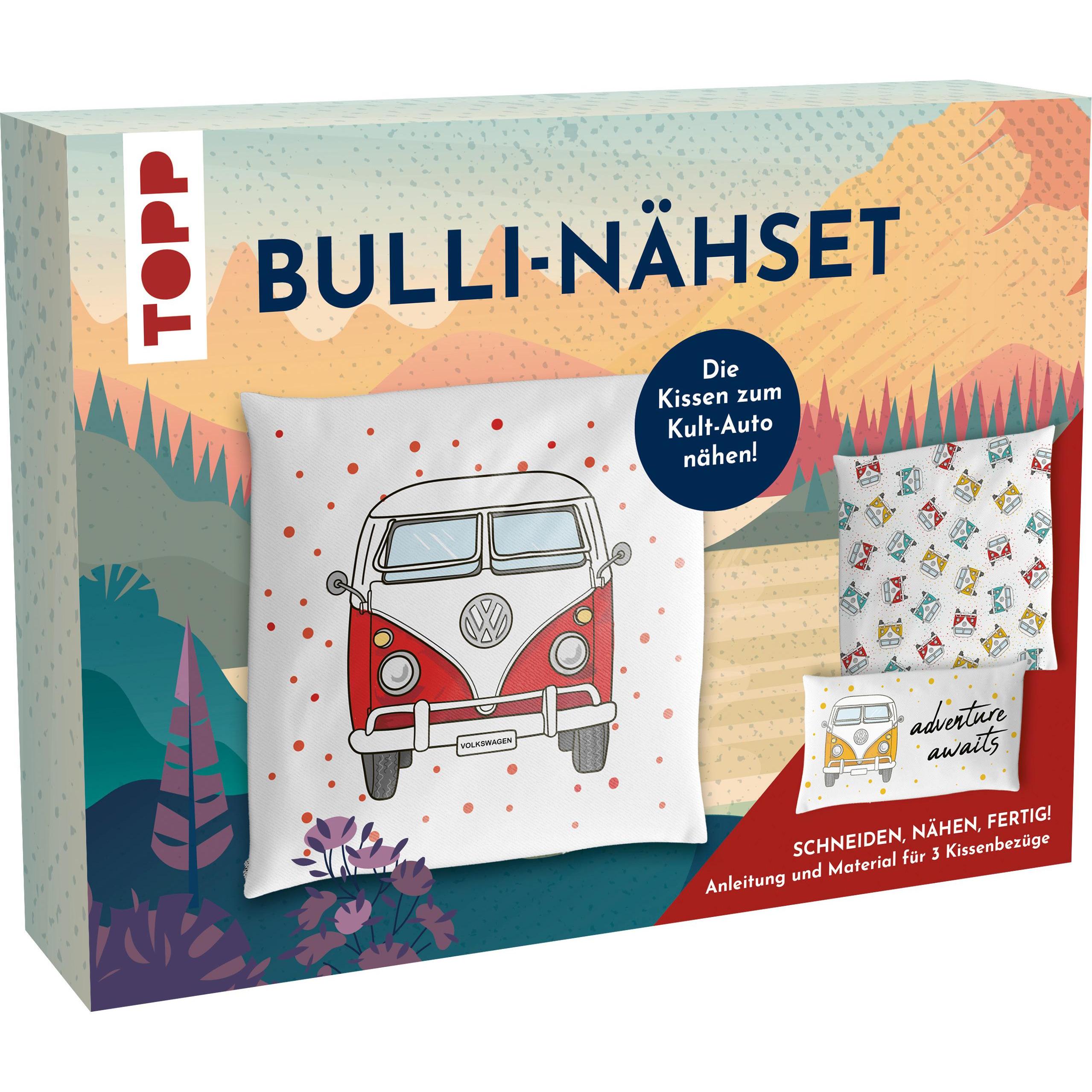 Thumbnail - Topp Nähset "Kissenbezüge - VW T1 Bulli", Nähzubehör, Mehrfarbig