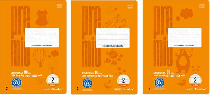 Actual product image Staufen Booklet LIN2 A5 16 sheets 4/4/4mm lined (A5, Lined, Soft cover)