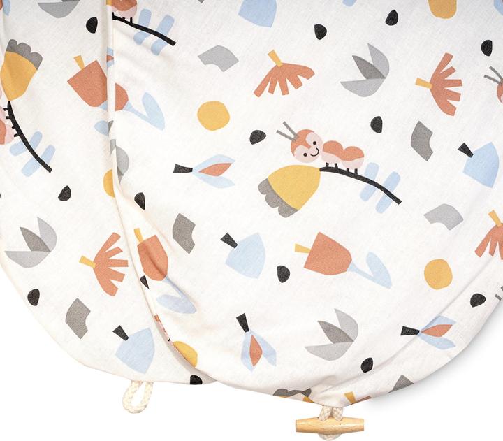 Actual product image Julius Zöllner Nursing pillow cover with button, Organic Crazy Flowers