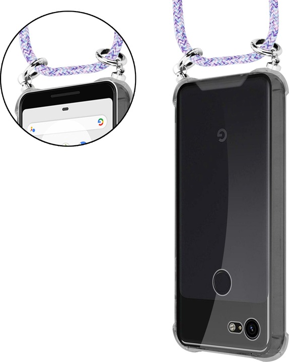 Produktbild Cadorabo TPU Handy Kette SILBER Cover