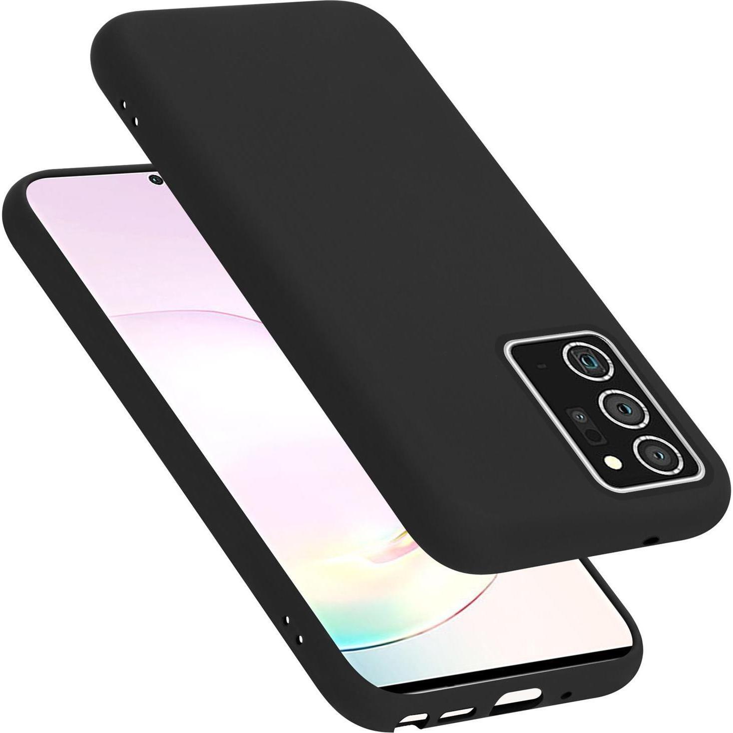 Thumbnail - Cadorabo TPU Liquid Silicone Case Cover (Samsung Galaxy Note 20+), Smartphone Hülle, Schwarz