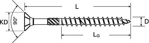 Actual product image Ferronorm Power Fast Sink (200 Screws per piece)