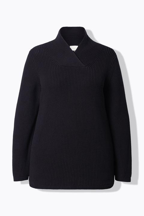 Produktbild Ulla Popken Pullover, Schalkragen, Langarm (50, 52)