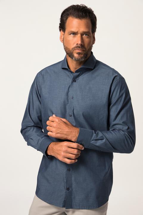 Produktbild JP1880 Hemd, Business, Langarm, Haifisch-Kragen, Punkte, Comfort Fit (6XL)