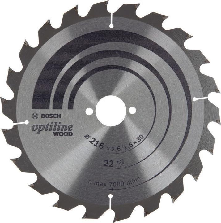 Produktbild Bosch Professional Zubehör PRO Wood Kreissägeblatt, 216 x 2,6 x 30 mm