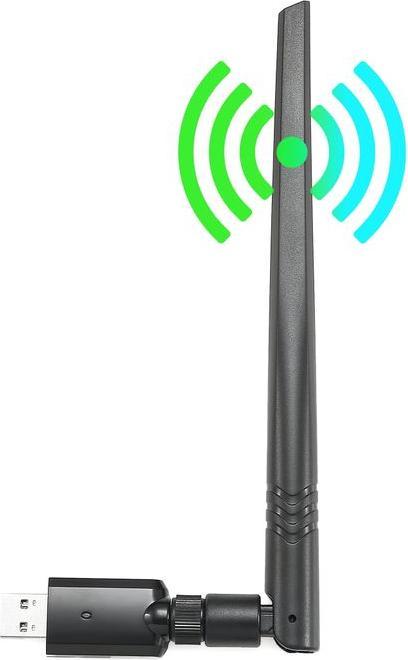 Image du produit WE CLE WIFI 1200Mbps DUAL BAND USB 3.0 300Mb/s en 2.4G, 867Mb/s en 5G antenne detac (WiFi)