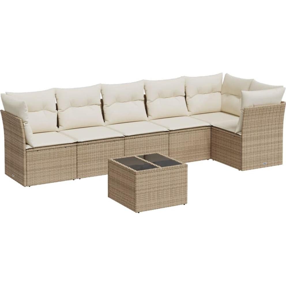 VidaXL, Gartenlounge, 10-tlg. Garten-Lounge-Set mit Kissen