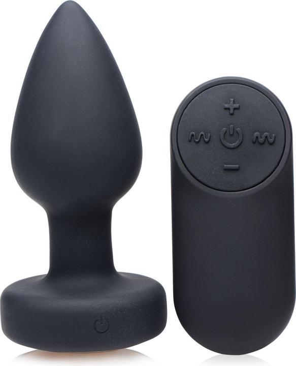 Actual product image XR Brands Silicone Vibrating LED Plug