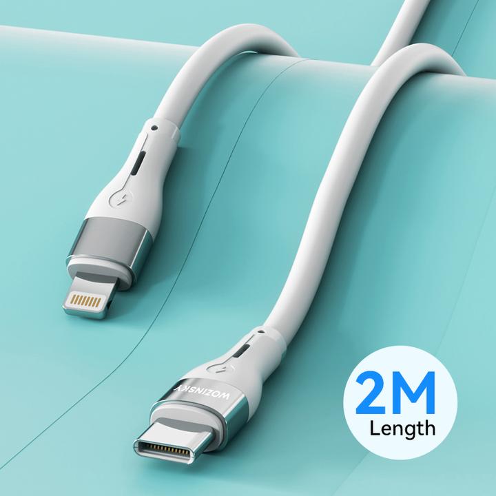 Immagine prodotto Wozinsky Cavo WSTCL2 Lightning / USB-C PD 27W 2 m - bianco (2 m, USB 3.2 Gen 2, 27 W)