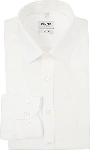 Immagine prodotto Olymp Camicia Level Five, body fit bianco 1/1, taglia 38, lunghezza manica 69cm (38)