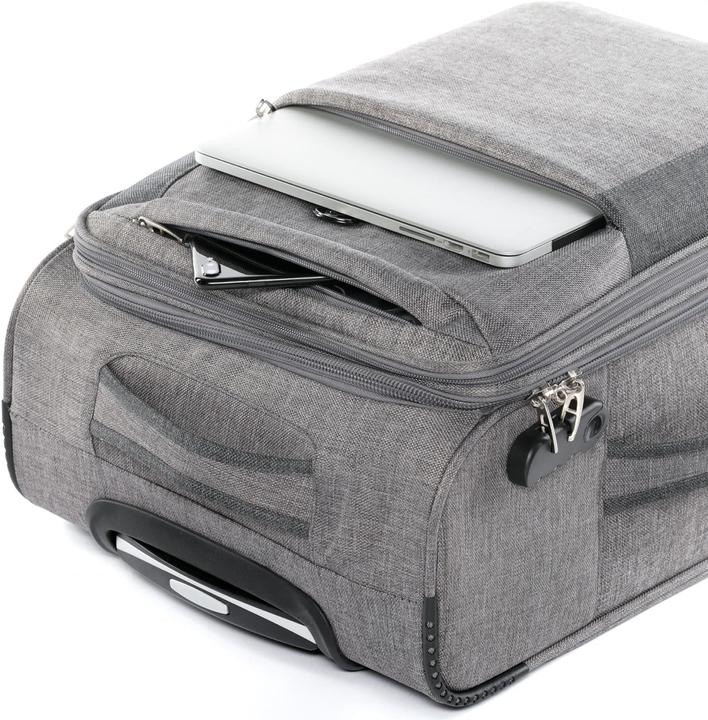 Produktbild Fergé Kofferset Weichschale 3 teilig Grau und Dunkelgrau (110 l)