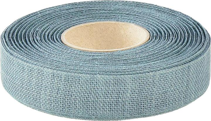 Produktbild Goldina Geschenkband Nature Basic, 25 Millimeter x 20 Meter, graugrün