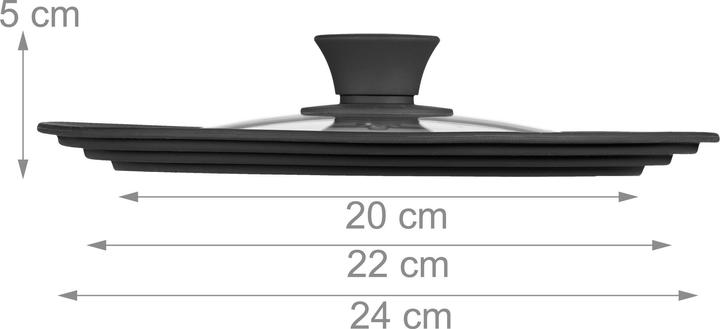 Produktbild Relaxdays Topfdeckel (20 cm, Kunststoff)