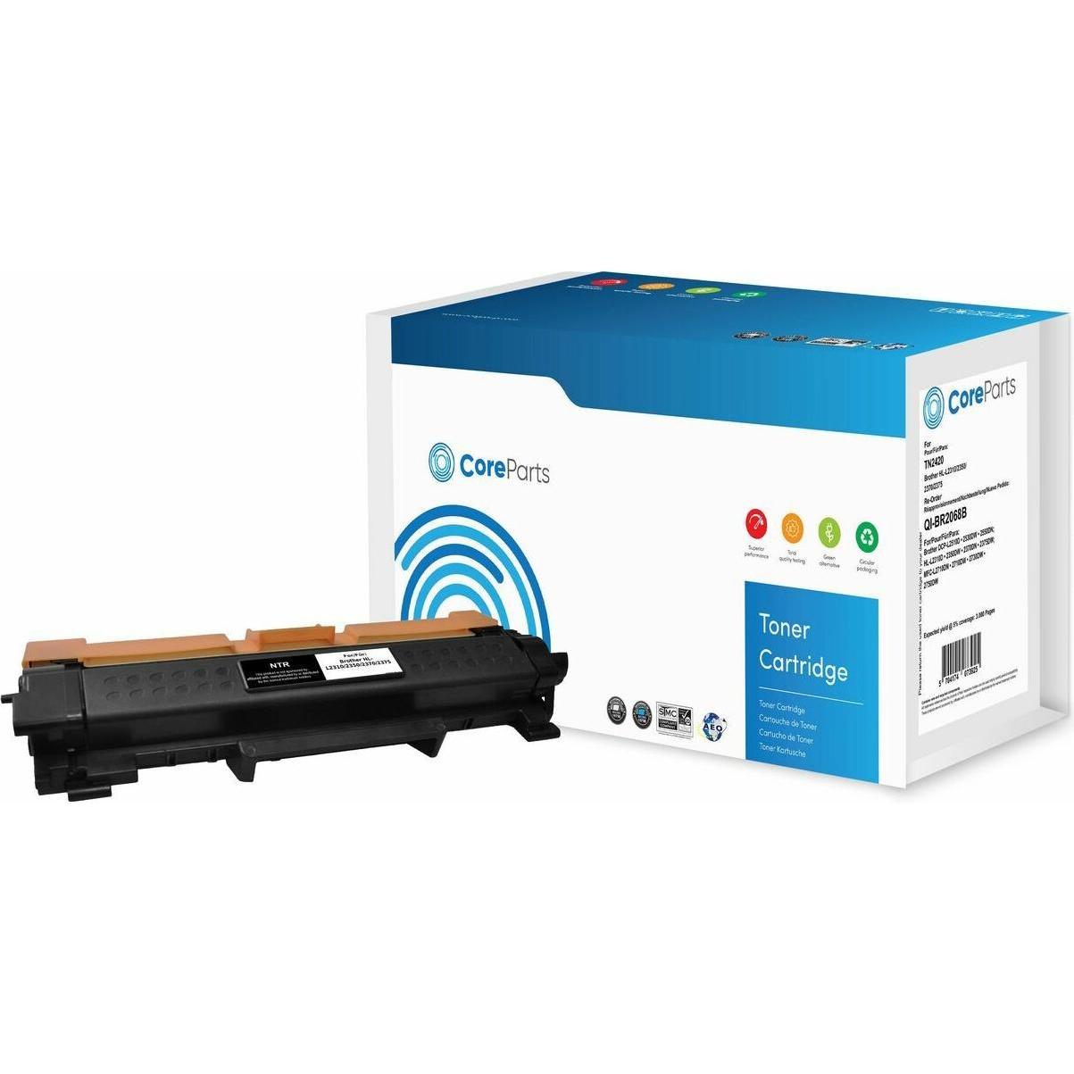CoreParts, Toner, QI-BR2068B Tonerkartusche (e) Kompatibel (BK)