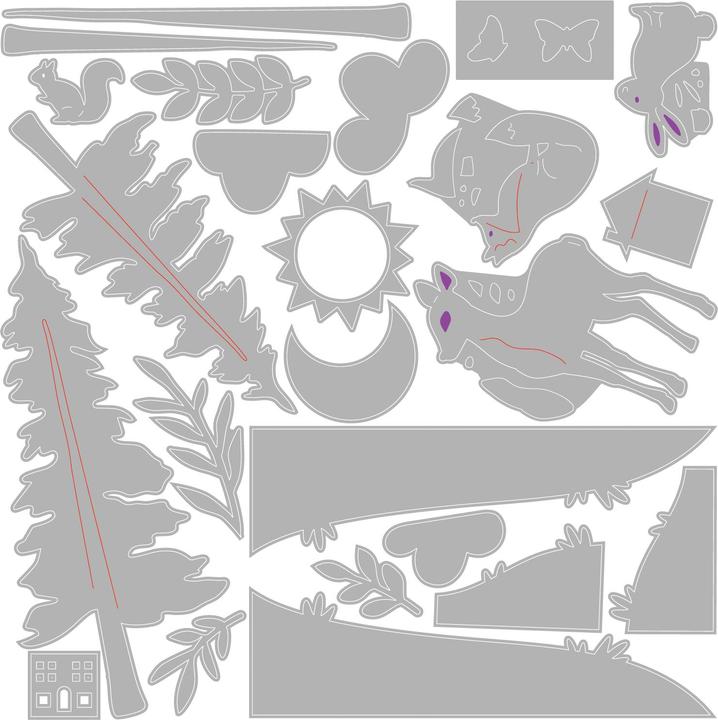 Actual product image Sizzix Thinlits Stanzschablone "Home Sweet Home by Eileen Hull"