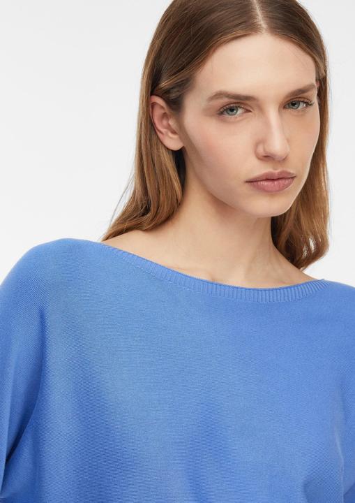 Produktbild Comma Feinstrickpullover mit Fledermausärmeln und Satinband (44)