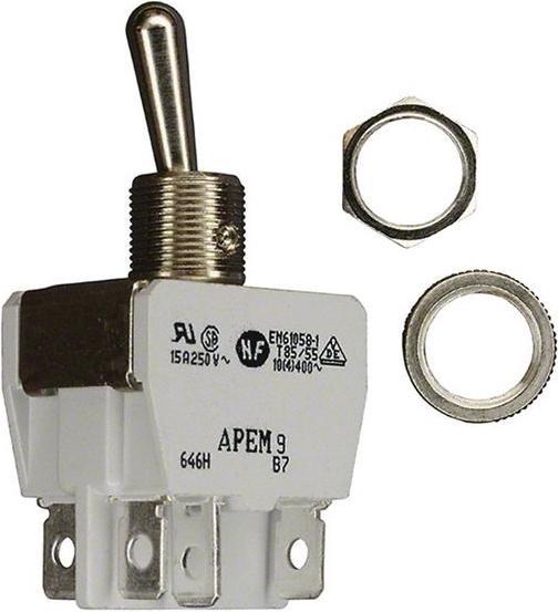 Produktbild APEM Kippschalter 2-polig E-E 15A 250VAC