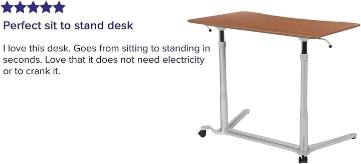 Produktbild Flash Furniture Scrivania Ergonomica Seduta e in Piedi