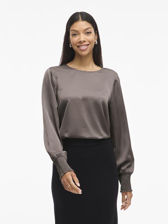 Produktbild Vila VIELLETTE Rundhals Oberteil mit langen Ärmeln (34)