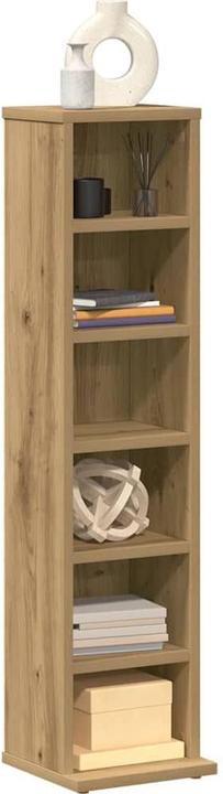 vidaXL Étagère à CD Chêne Artisan 21x20x88 cm Matériau dérivé du bois (CD)