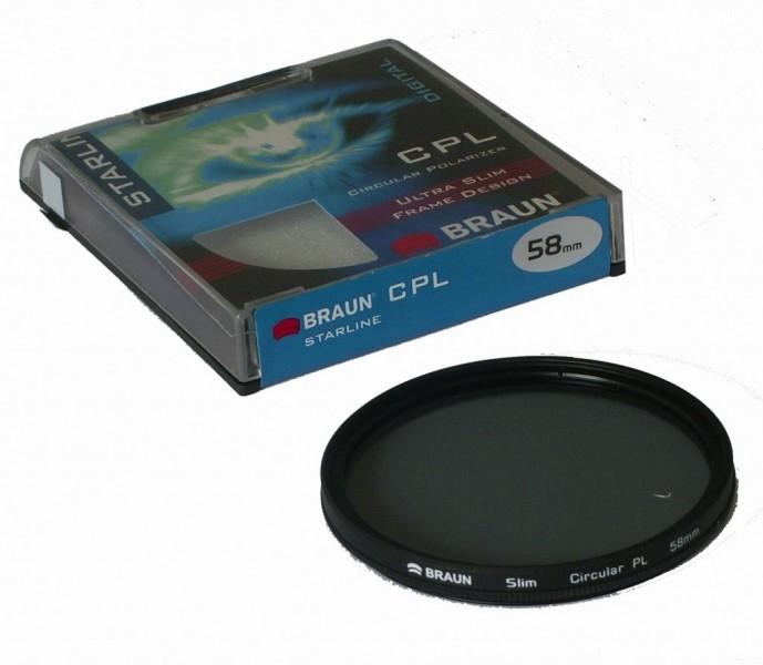 Actual product image Braun Photo BRAUN StarLine POL filter 62 mm (62 mm, Polarizing filter)