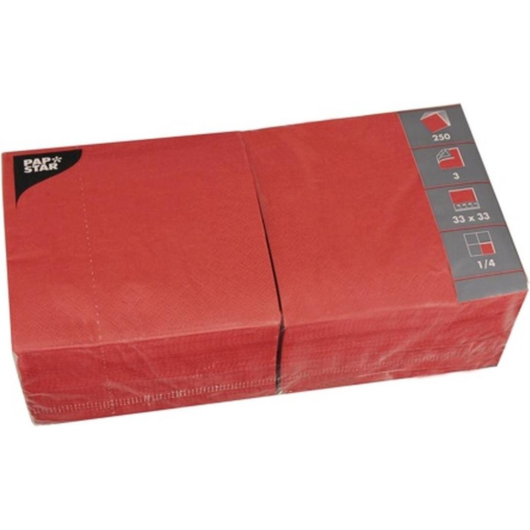 Papstar, Servietten, Servietten (250 x, 33 x 33 cm)