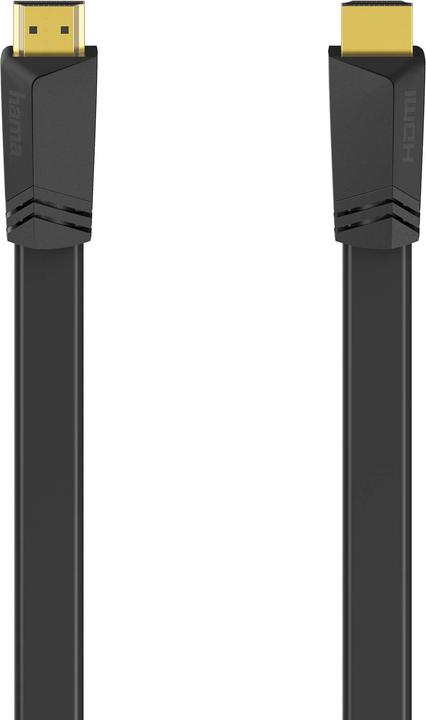Actual product image Hama HDMI Ethernet High Speed cable 1.5m Flad Sort Guldbelagt TL (1.50 m)