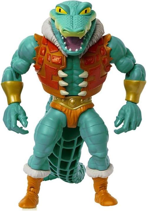 Actual product image Mattel MOTU x TMNT: Turtles of Grayskull Deluxe Action Figure Leatherhead 14 cm