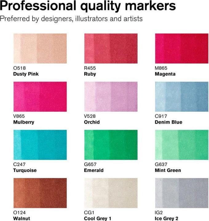 Immagine prodotto Winsor & Newton 884955070666 (Blu, Grigio, Beige, Marrone, Pink, Rosso, Verde, Viola, 13 x)