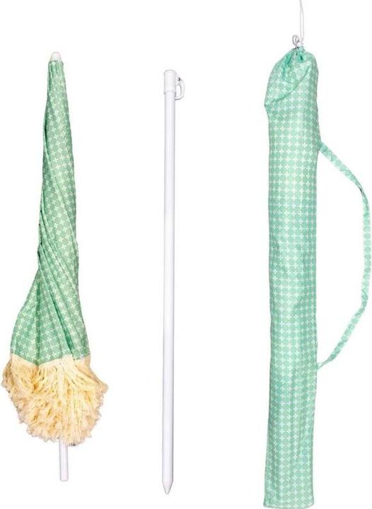 Immagine prodotto ProGarden Parasol Plażowo Ogrodowy Z Frędzlami 174cm Zielony