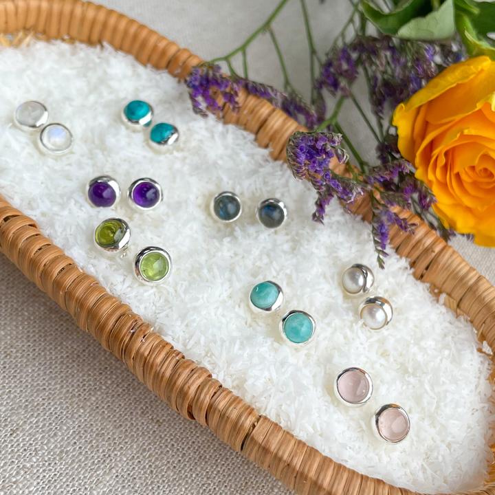 Immagine prodotto Steinkult Ohrstecker Amazonit "Pure" (Amazonite)