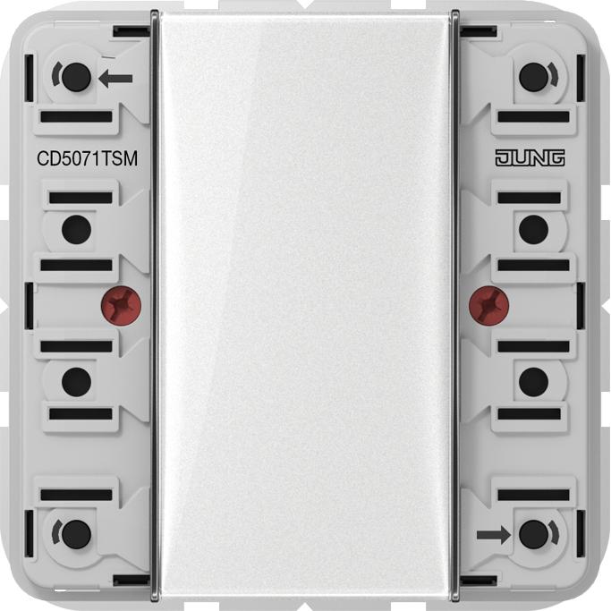 JUNG, Zubehör Schalterprogramm, Tastsensor KNX CD UP perlmutt 1f 2pkt CD5071TSM