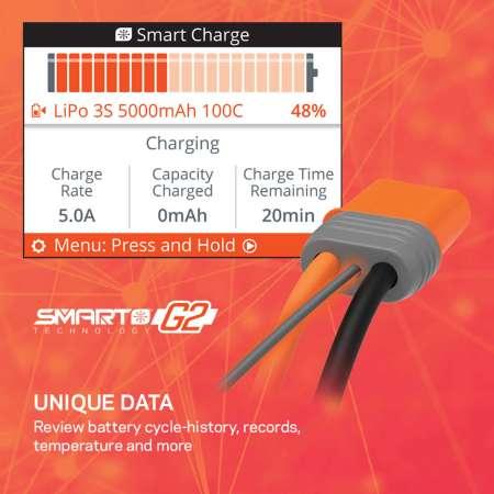 Produktbild Spektrum Ladegerät S155 G2 1x55W AC Smart Charger International IC3 und IC5 Anschluss