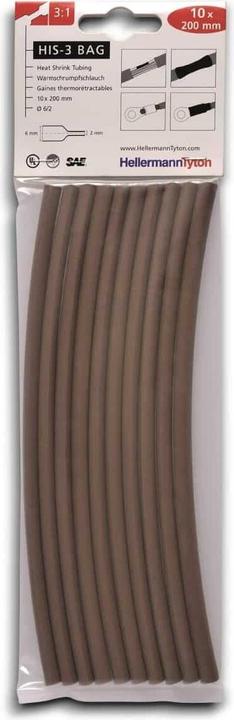Produktbild HellermannTyton Schrumpfschlauchsortiment Brau (10 x)