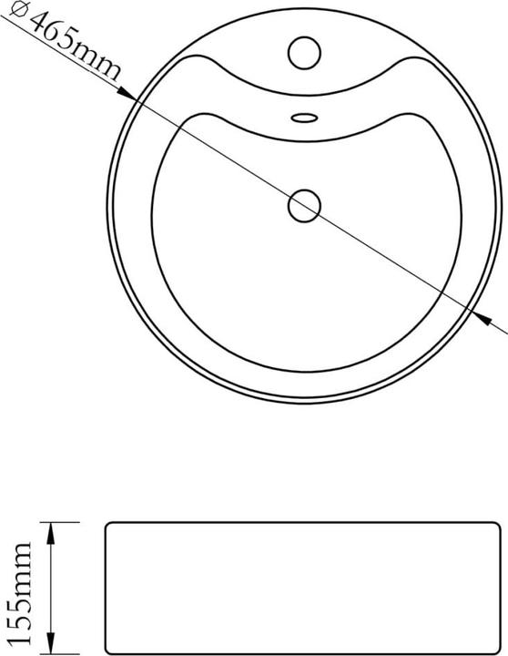 Actual product image VidaXL Fernanda (465 mm, 465 mm)
