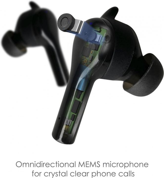 Actual product image Boompods Bassline GO Bluetooth® HiFi In Ear Headphones In Ear Headset, Volume Control, Sweat Resistant... (NC, 7 h, Wireless)