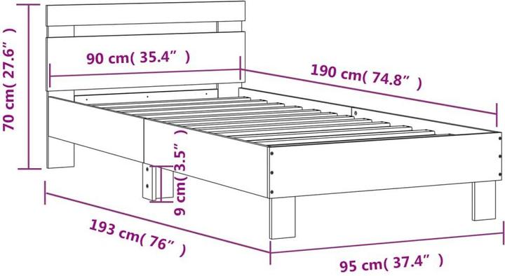 Actual product image VidaXL Jarena (90 x 190 cm)