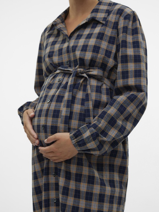 Produktbild Mamalicious MLOLIVE Umstandskleid Hemdblusenkleid (L)