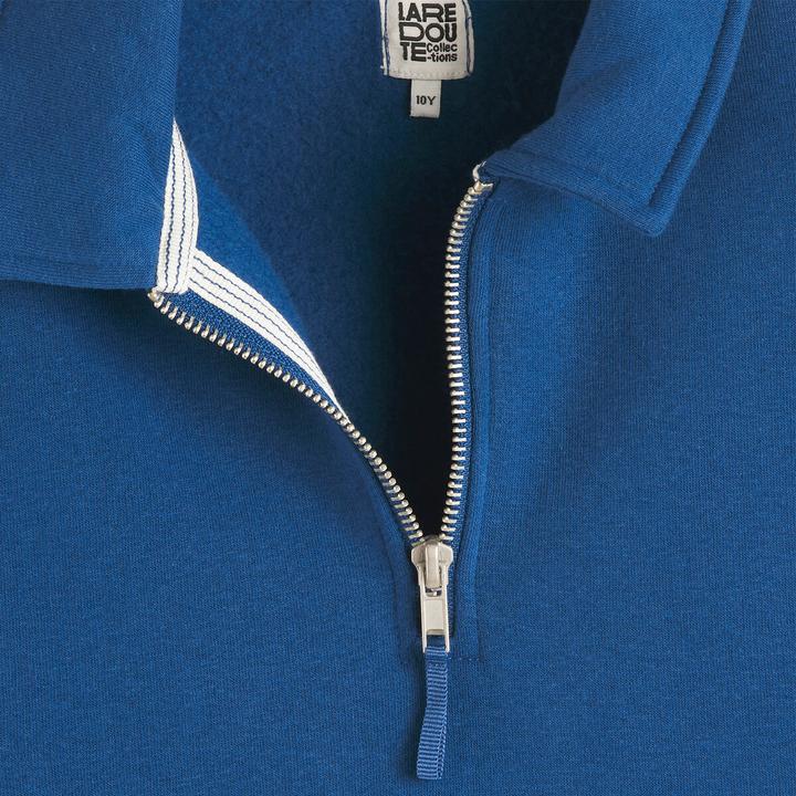 Actual product image La Redoute Collections Sweatshirt mit Polokragen und Reissverschluss (128)