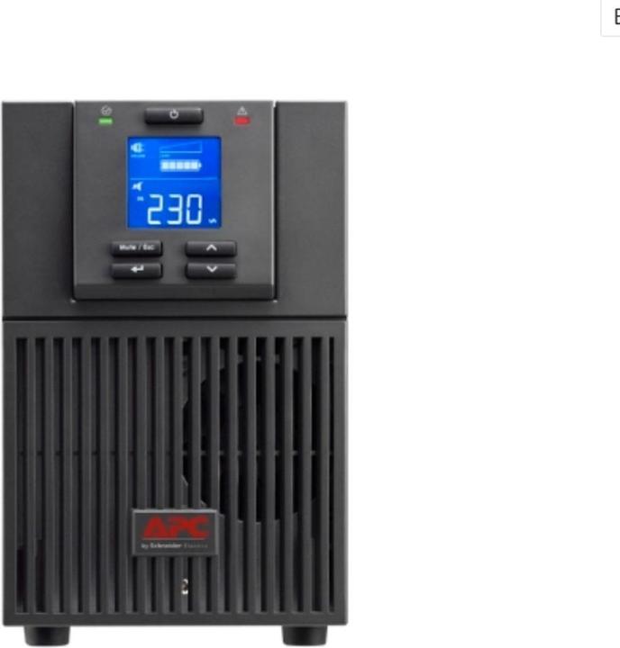 Image du produit APC SRV2KI-E, Double-conversion (en ligne), 2 kVA, 1800 W, Sinus, 110 V, 285 V (2000 VA, 1800 W, Double convertisseur en ligne Onduleur)