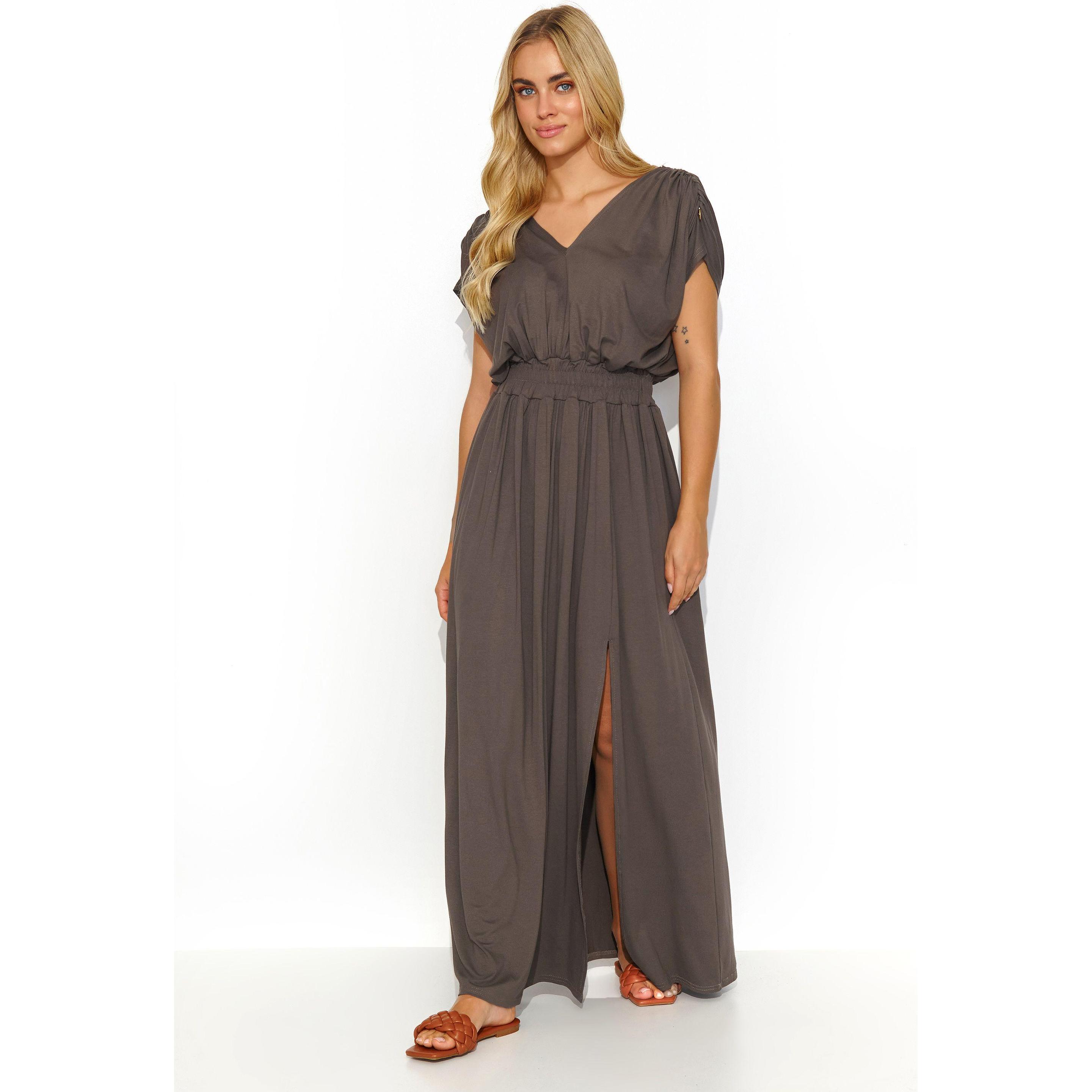 Makadamia, Damen, Kleider, Alltagskleid model, Braun, (38)