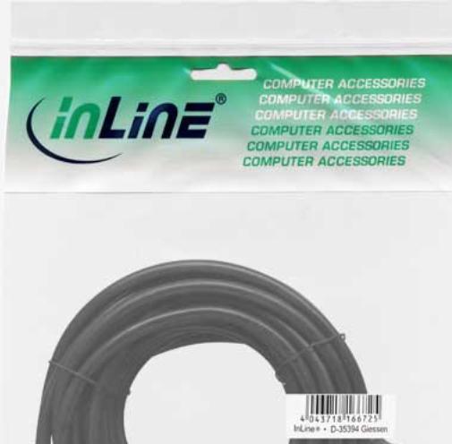 Actual product image InLine Protective contact extension ST / BU (7 m, CEE)