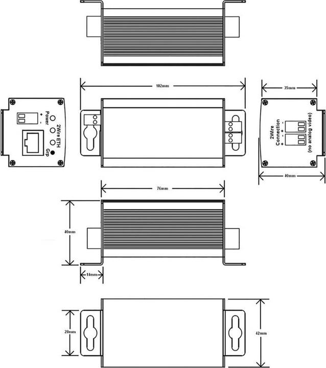 Immagine prodotto Renkforce Estensione di rete a 2 porte 2 (Accessori di rete)