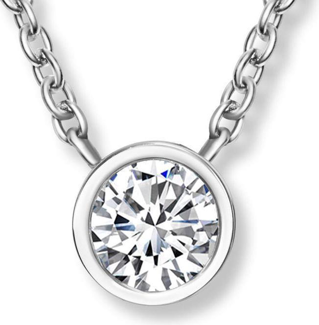 Immagine prodotto Crystalp Collana minimalista in acciaio con cristallo Solitaire 30398.CRY. E