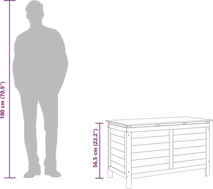 Produktbild vidaXL Gartentruhe